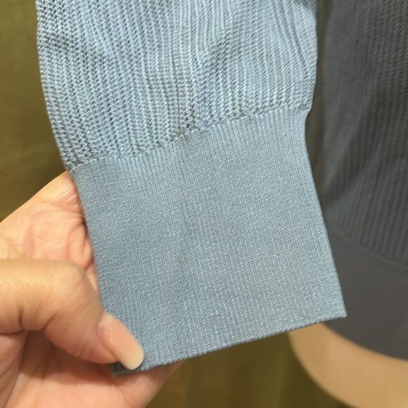 Aleeza Paris Daphne blue knit top, XS - Picture 7 of 11